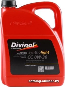 Моторное масло Divinol Syntholight CC 0W-30 5л