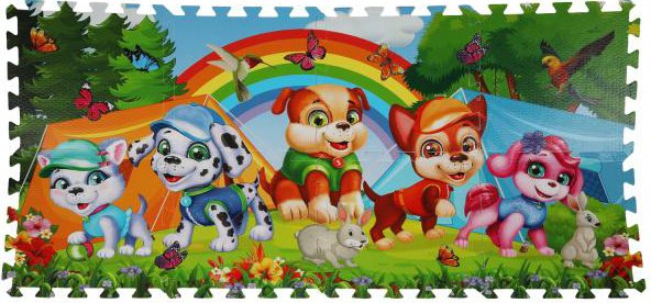 

Коврик-пазл Играем вместе Щенки FS-PUPS