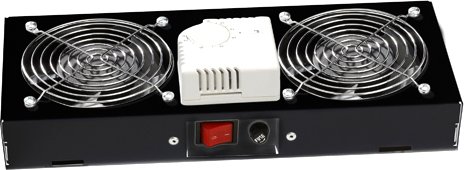 

Блок вентиляторов для серверного шкафа Lande LN-FAN-THM-2FWM-BL
