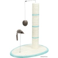 Когтеточка Trixie в виде столбика с шариком и мышкой 4306 (цвета в ассортименте)