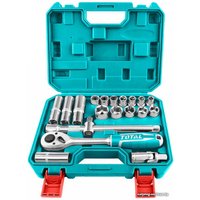 Набор трещотка с головками Total THT121201 (20 предметов)