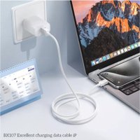 Кабель Borofone BX107 USB Type-A - Lightning (1 м, белый)