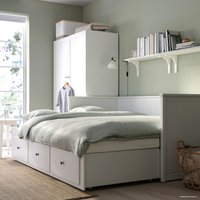 Кровать Ikea Хемнэс 200x80 (белый, оготнес жесткий) 994.281.21