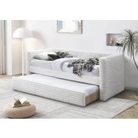 Кровать с выдвижным спальным местом Halmar Alabama 90/200 (кремовый)