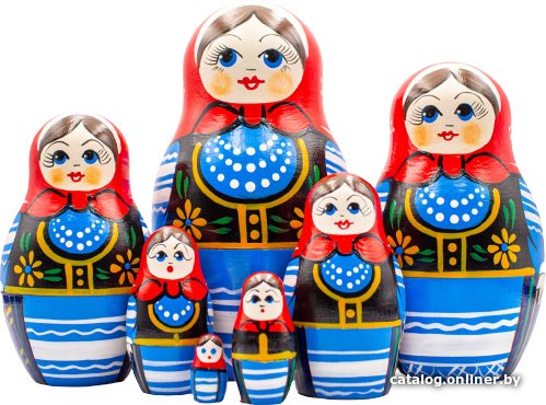 Развивающая игра Брестская Фабрика Сувениров В польском народном костюме (набор 7 шт)