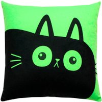 Декоративная подушка Matex Meow. Chubby 62-110 (салатовый/черный)