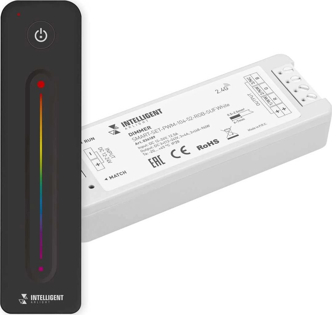 

Диммер RGB Arlight Smart-Set-PWM-104-52-Rgb-Suf White 036189