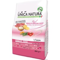 Сухой корм для собак Unica Natura Unico Mini с сыровяленой ветчиной, рисом и картофелем 800 г