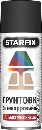 Акриловая грунтовка Starfix SM-38641-1 (520 мл, графитовый черный)
