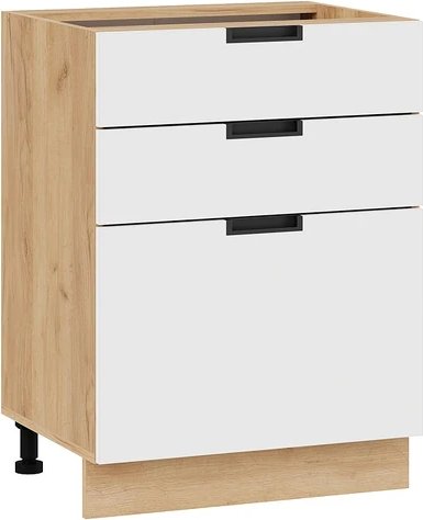 

Шкаф напольный Трия Гренада 1Н6Я3 (дуб крафт золотой/холст белый)