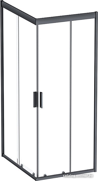 Душевой уголок AM.PM Gem S 100x80 W93G-404-100280-BT (черный матовый/прозрачное стекло)
