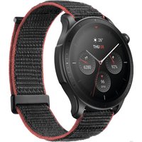 Умные часы Amazfit GTR 4 (серый, с черным нейлоновым ремешком)