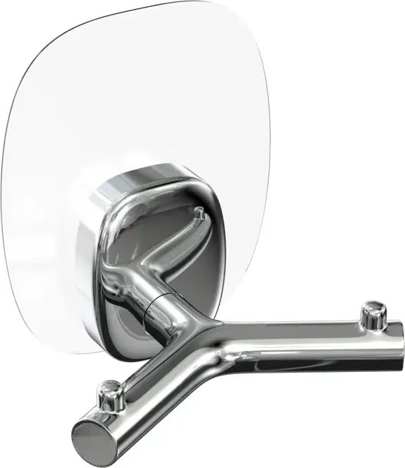 

Крючок для ванны Lemer Nature двойной на силиконовом креплении LEM-N05CR (хром)