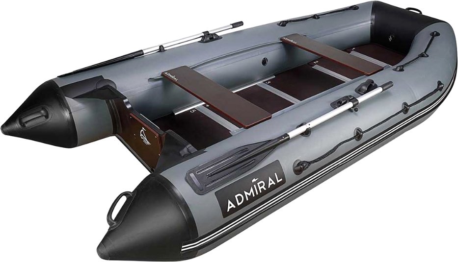 

Моторно-гребная лодка Адмирал АМ-380 (серый/черный)