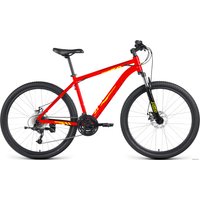 Велосипед Forward Katana 27.5 D 2023 (ярко-красный/желтый)