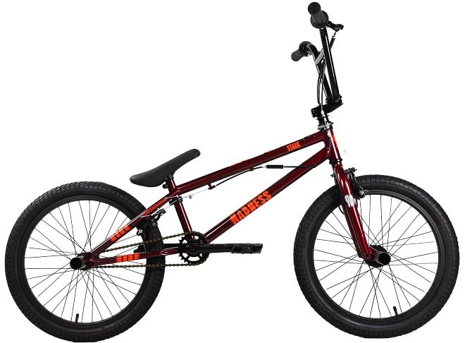 

Велосипед Stark Madness BMX 3 2025 (бордовый/оранжевый/черный)