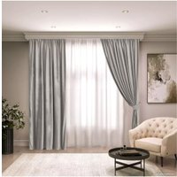 Штора Mio Tesoro Velvet 1.5x2.6 м (светло-серый)