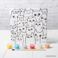 Картина по номерам Школа талантов Милые котята 4719045