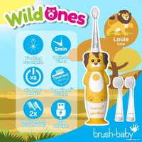 Электрическая зубная щетка Brush-Baby WildOnes Lion