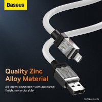 Кабель Baseus CoolPlay Series USB Type-A - Lightning (1 м, белый)