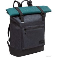 Городской рюкзак Grizzly RQL-315-1 (черный/изумрудный)