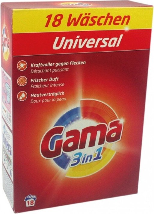 

Стиральный порошок Gama Универсальный 1.08 кг