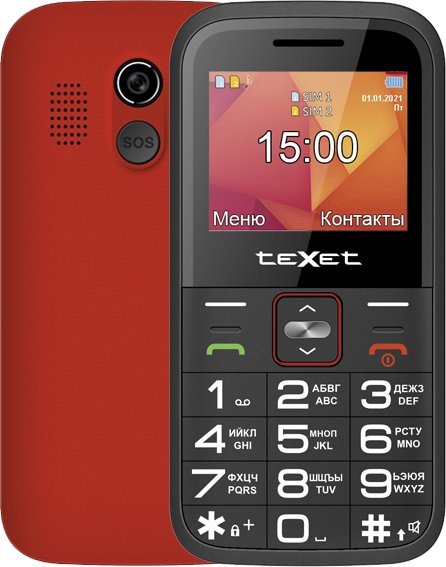 

Телефон TeXet TM-B418 (красный)