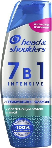 

Шампунь Head & Shoulders 7 в 1 Intensive+ Освежающий эффект Против перхоти 270 мл