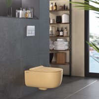 Унитаз подвесной Berges Wasserhaus Ego XL Rimless 083211 (с сиденьем)