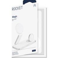 Беспроводное зарядное Rocket Magic 3in1 (белый)