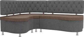 Лига диванов Вегас 105187 (левый, коричневый/серый)