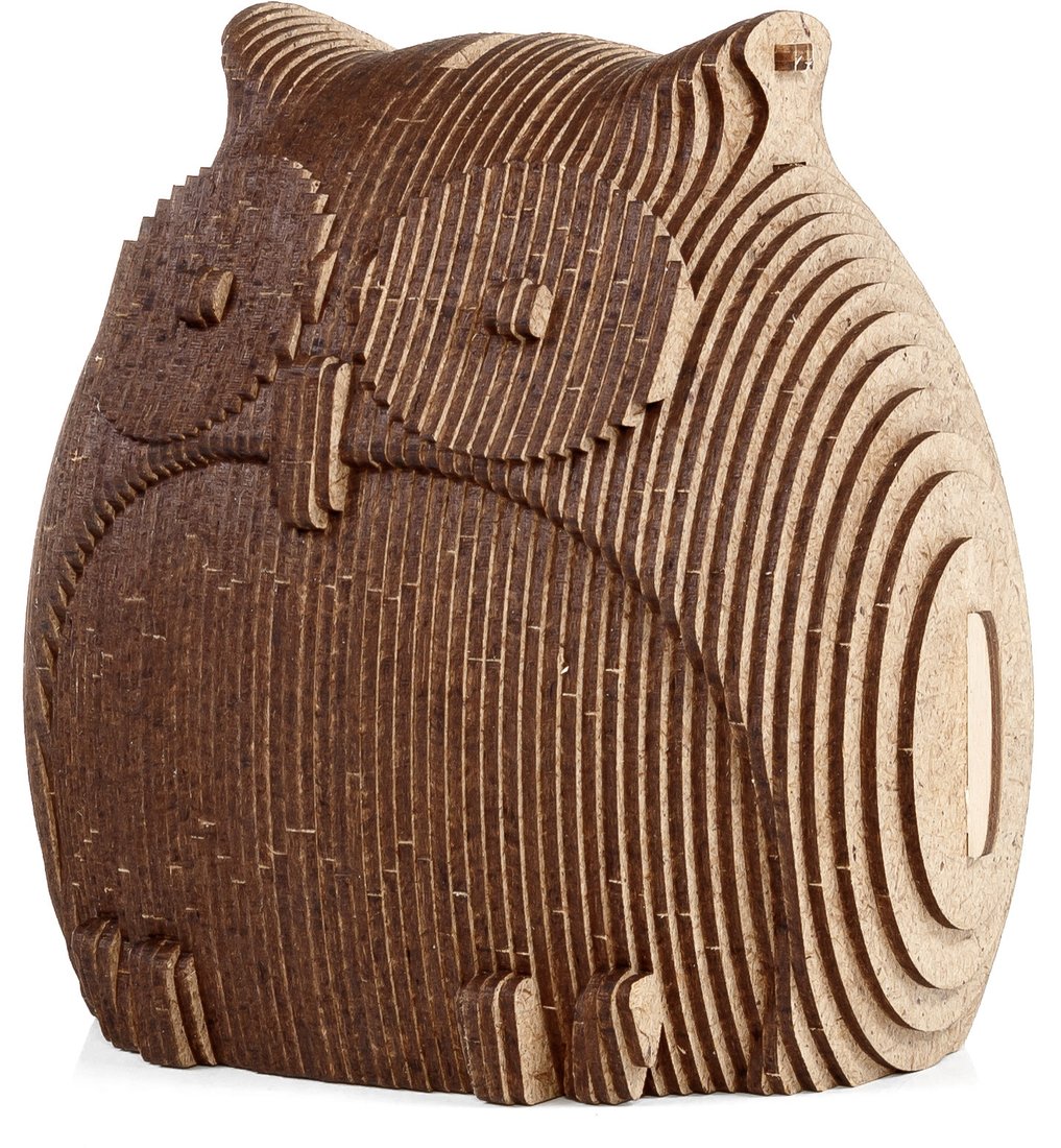 

3Д-пазл Eco-Wood-Art Совушка - копилка