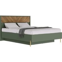 Кровать Black Red White Siena с ПМ LOZ160x200 (дымчатый зеленый/дуб вотан)