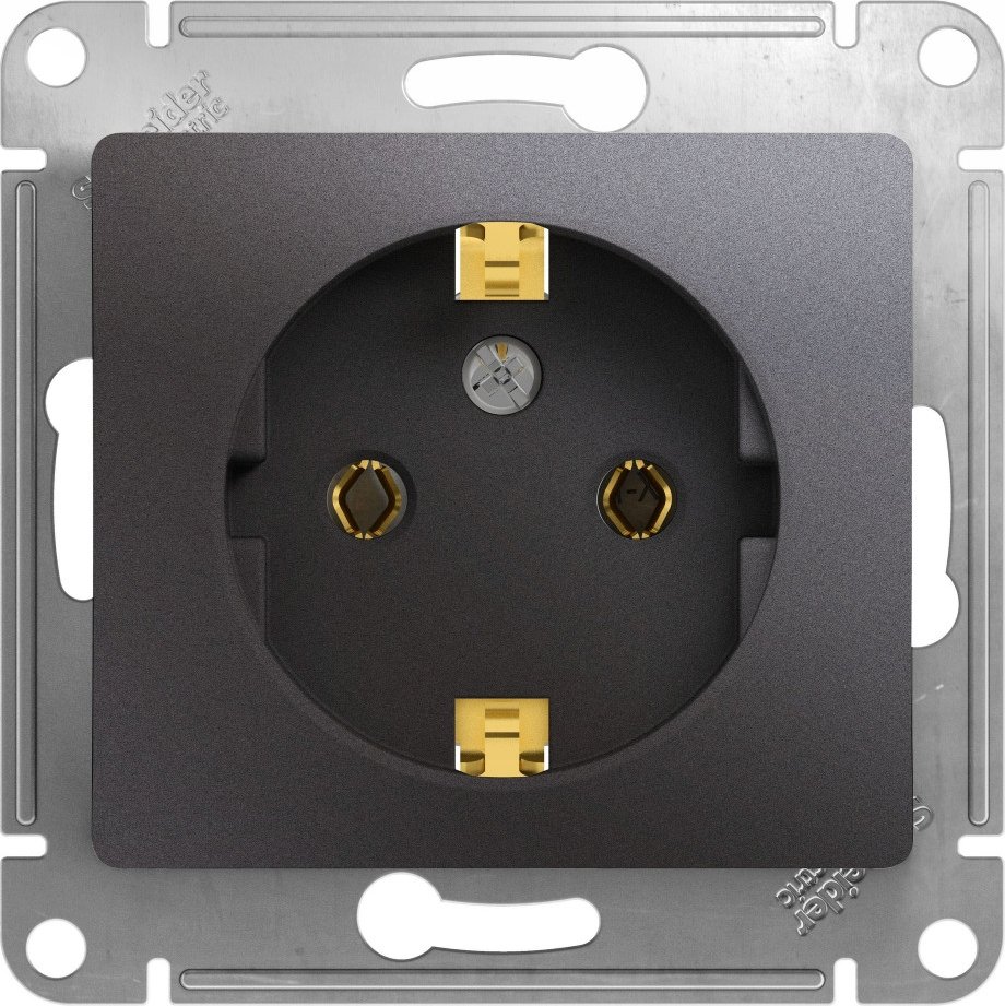 

Розетка Systeme Electric Glossa GSL001343 (графит)