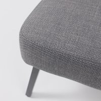 Интерьерное кресло AksHome Booker (серая рогожка BJORN 13/черный)