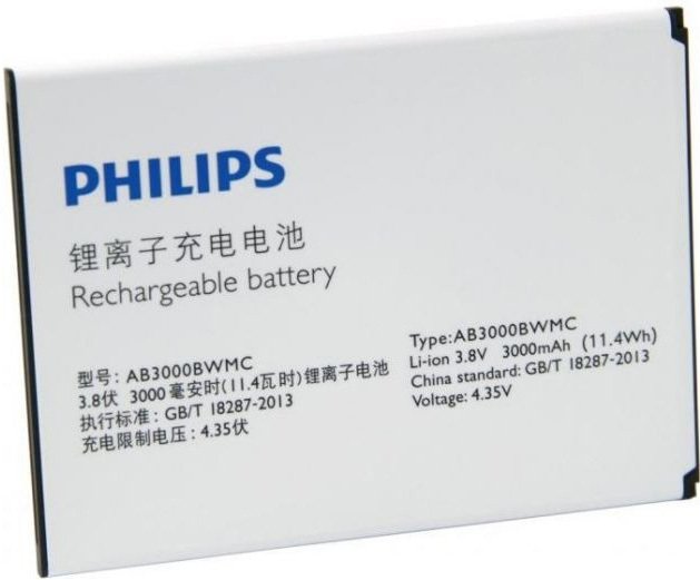 

Аккумулятор для телефона Копия Philips AB3000BWMC