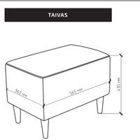 Пуфик Mio Tesoro Тайвас (королевская шерсть)