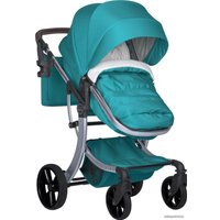 Универсальная коляска Aimile Original New Silver (2 в 1, голубая гавань)