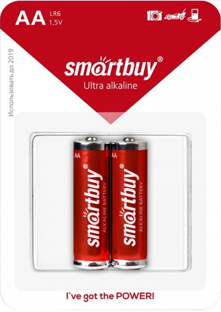 

Батарейка SmartBuy Ultra Alkaline AA 2 шт. SBBA-2A02B