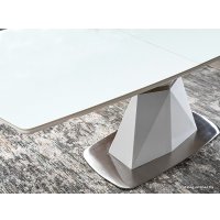 Кухонный стол Signal Cortez 160/210x90 (белый матовый)