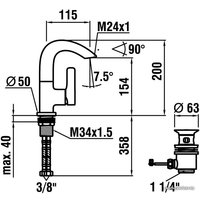 Смеситель Laufen Curveprime 3117010042111