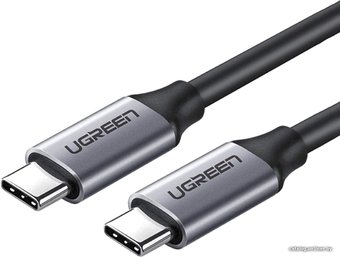 Ugreen US161 50751 USB Type-C - USB Type-C (1.5 м, черный/серый)