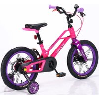 Детский велосипед Nialanti Magic 16 MD 2025 (розовый, с комплектом защиты)