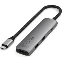 Док-станция Satechi 4-in-1 USB-C Slim Multiport Adapter 4K ST-P4SM (серый)