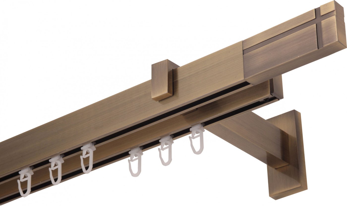 

Карниз для штор Lm Decor Флэт Лайн Кросс двойной (антик, 2.4м)