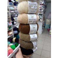 Пряжа для вязания Gazzal Super Kid Mohair 64433 25 г 237 м (темно-серый)