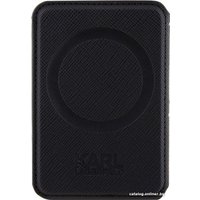 Кредитница CG Mobile Karl Lagerfeld Saffiano Monogram Plate Logo KLWMSPSAKLHPK (черный)