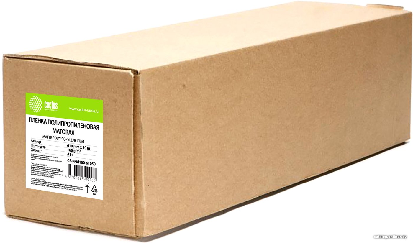 Пленка для печати CACTUS A1 160г/м2 матовый CS-PPM160-61050