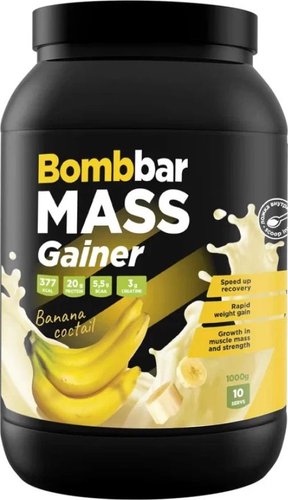 Гейнер Bombbar Mass Gainer (1000 г, банановый коктейль)