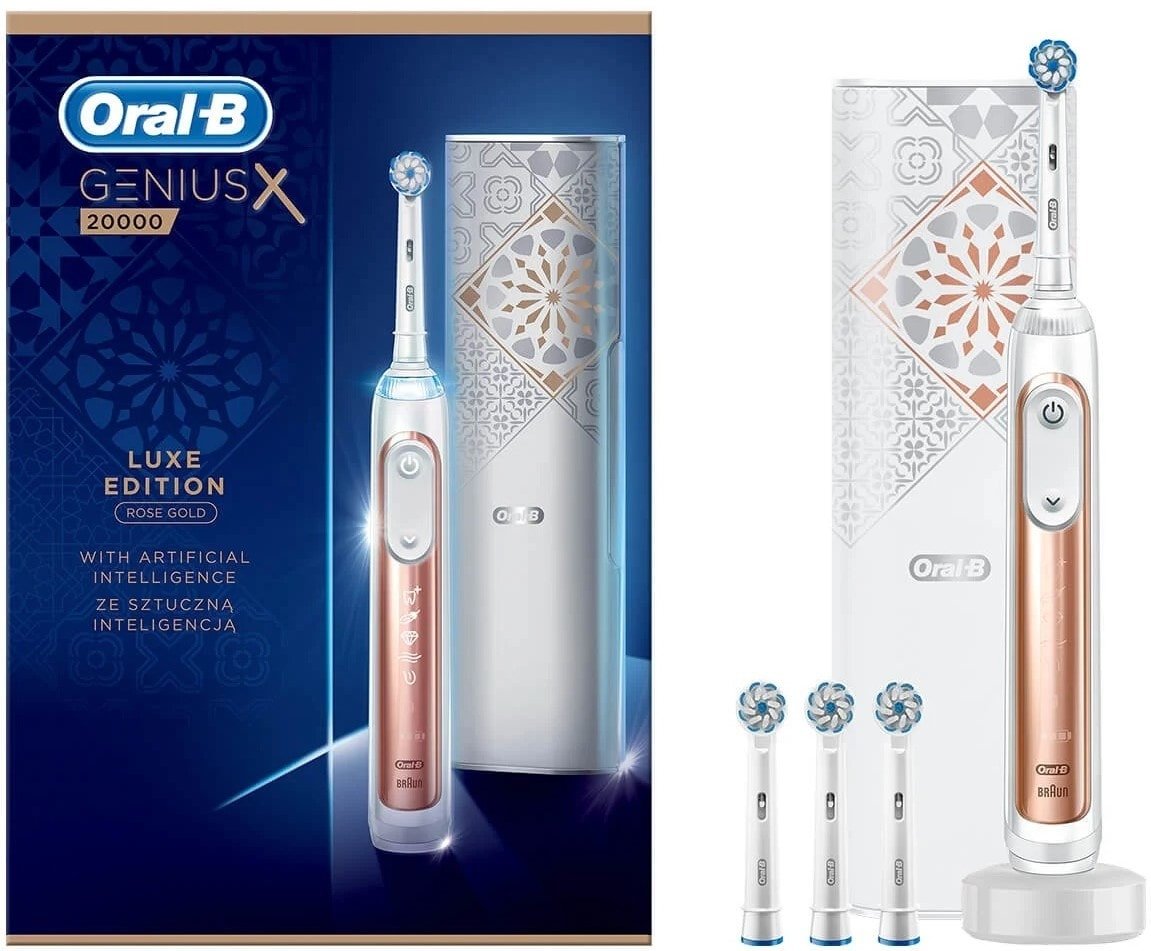 

Электрическая зубная щетка Oral-B Genius X 20000 Luxe Edition D706.546.6X (золотистый)